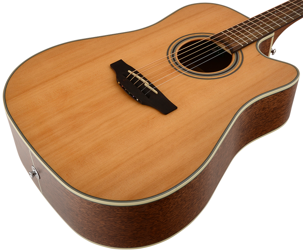 Takamine Gd20ce-ns Dreadnought Cw Cedre Acajou - Naturel Satin - Electro acoustic guitar - Variation 2