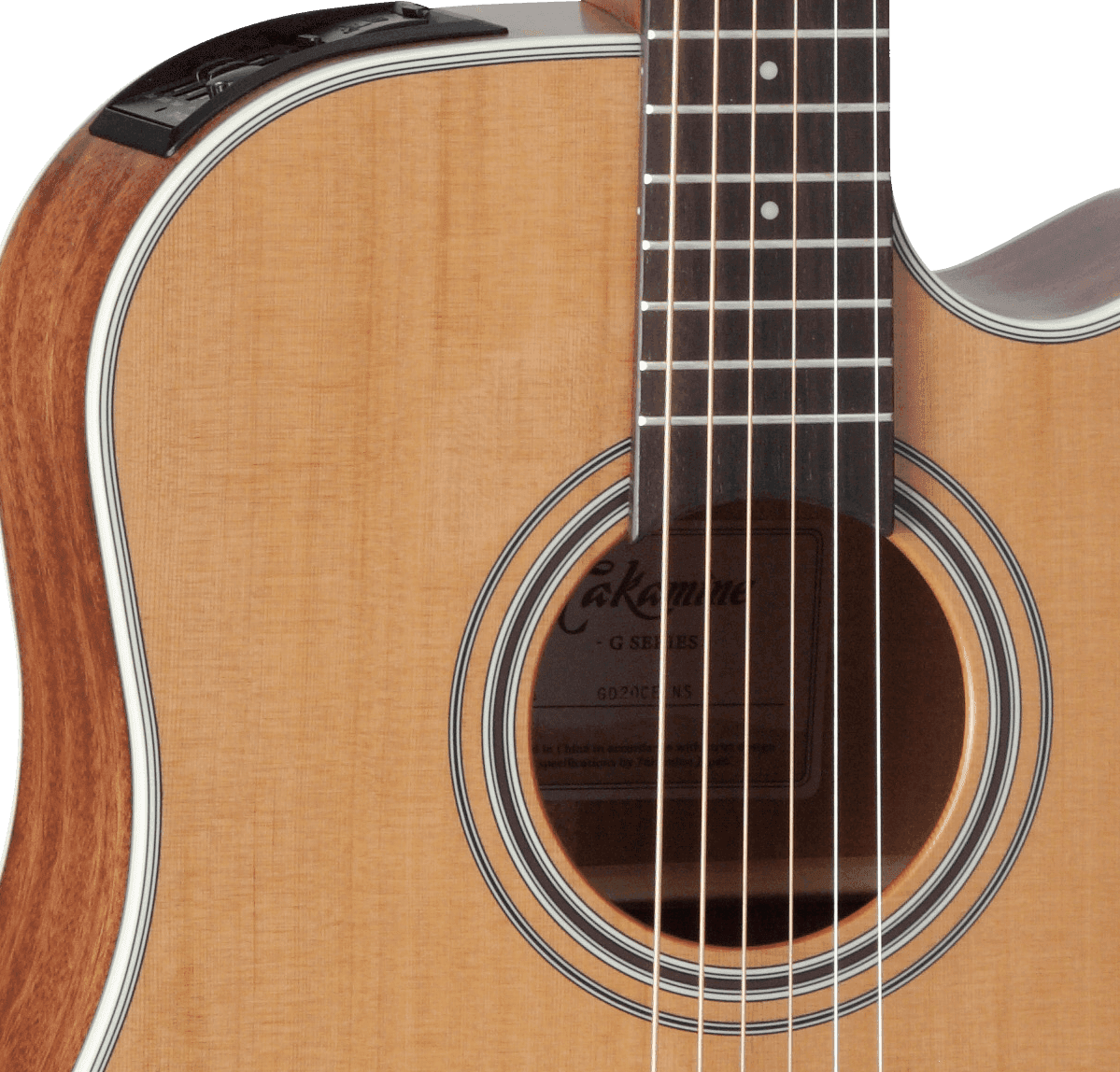 Takamine Gd20ce-ns Dreadnought Cw Cedre Acajou - Naturel Satin - Electro acoustic guitar - Variation 5