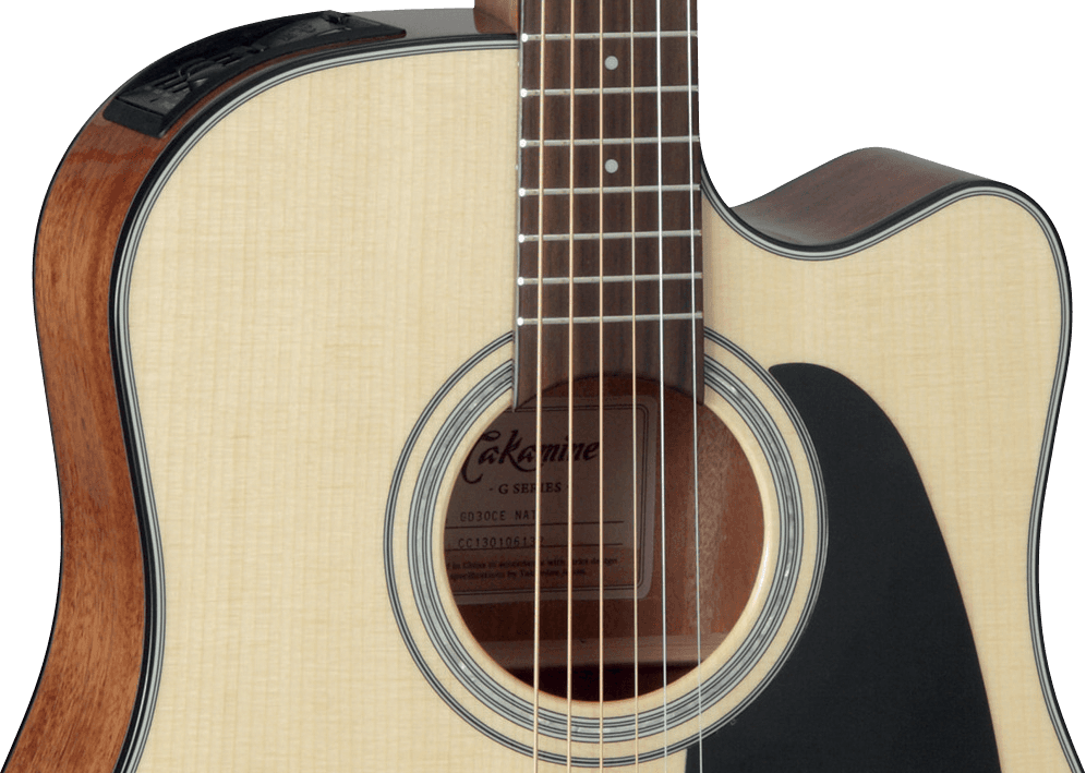 Takamine Gd30celh-nat Dreadnought Cw Gaucher Epicea Acajou - Natural Gloss - Electro acoustic guitar - Variation 2