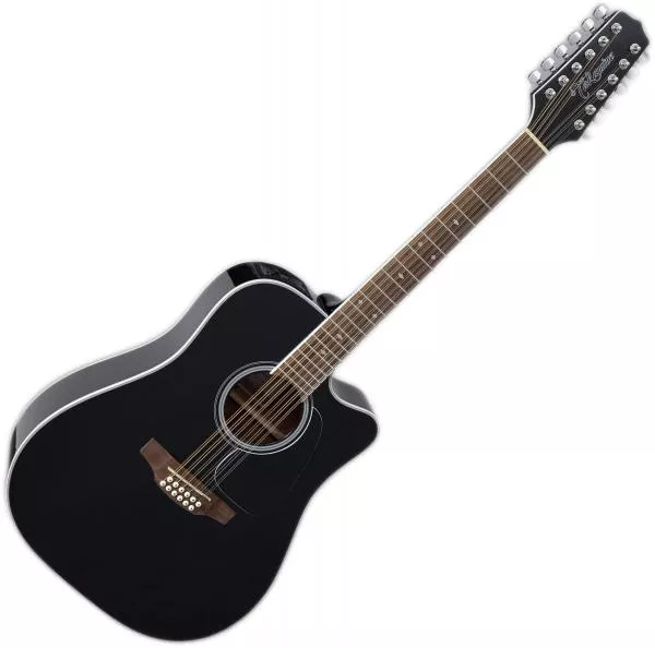 Electro acoustic guitar Takamine GD38CE BLK 12-string - Black