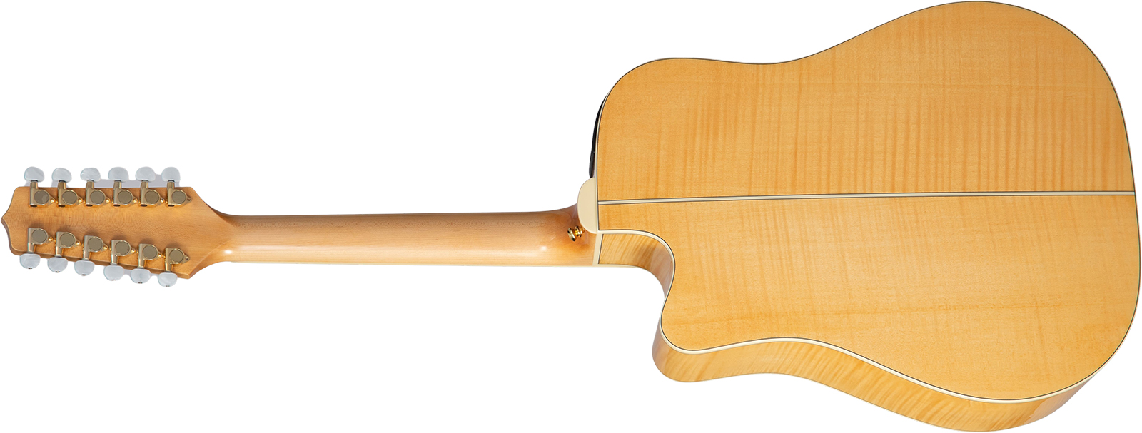 Takamine Gd74ce-12unat Dreadnought Cw 12c Epicea Erable Lau - Natural - Folk guitar - Variation 1