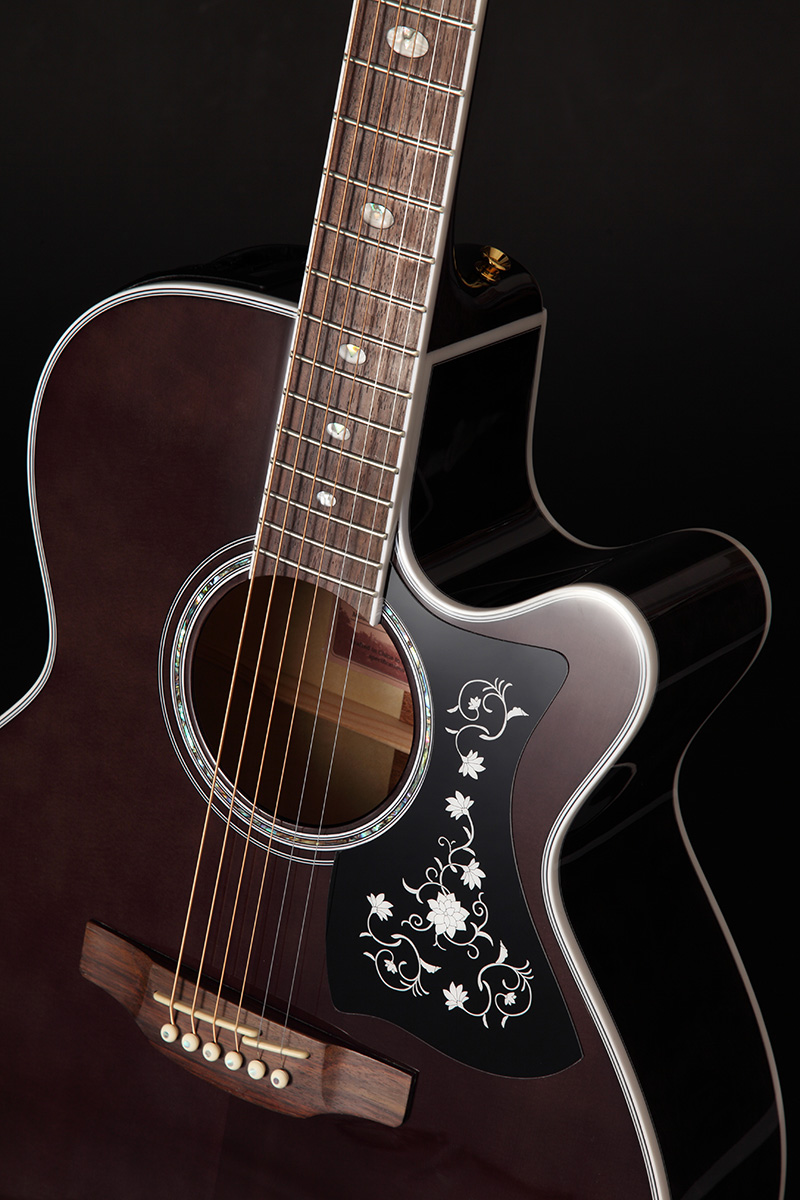 Takamine Gn75ce-tbk Nex Mini-jumbo Cw Epicea Erable - Transparent Black - Electro acoustic guitar - Variation 4