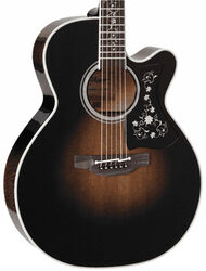 Folk guitar Takamine Auditorium Ctw Electro Black Burst - Black burst