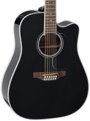 Folk guitar Takamine GD38CE BLK 12-string - Black