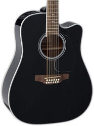 Electro acoustic guitar Takamine GD38CE BLK 12-string - Black