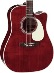 Folk guitar Takamine John Jorgenson JJ325SRC Japan - Red satin gloss
