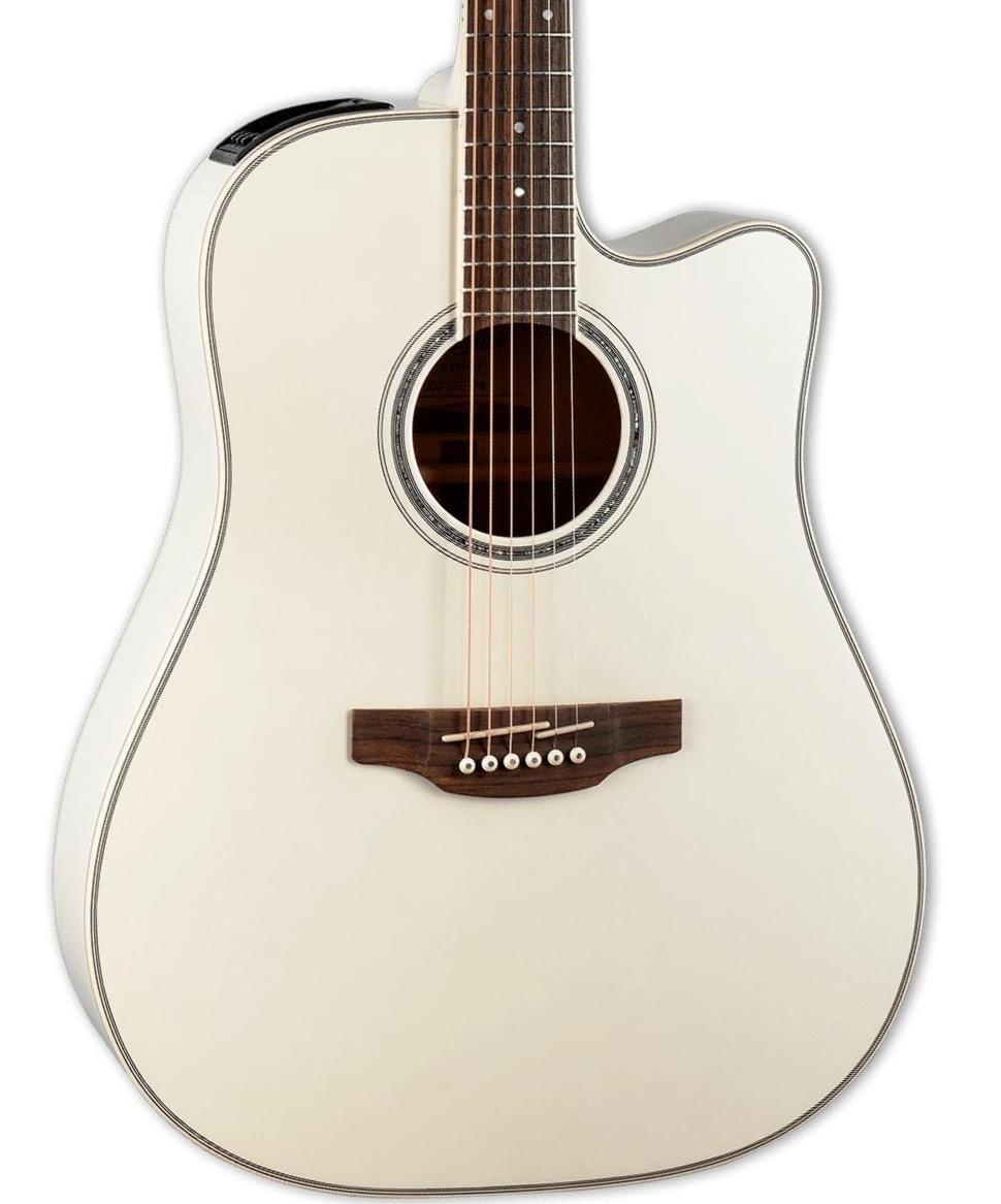 Folk guitar Takamine GD37CE - pearl white