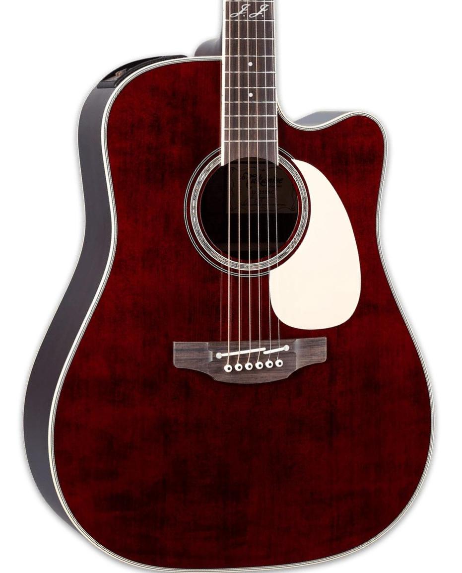 Folk guitar Takamine John Jorgenson JJ325SRC Japan - Gloss Red Stain