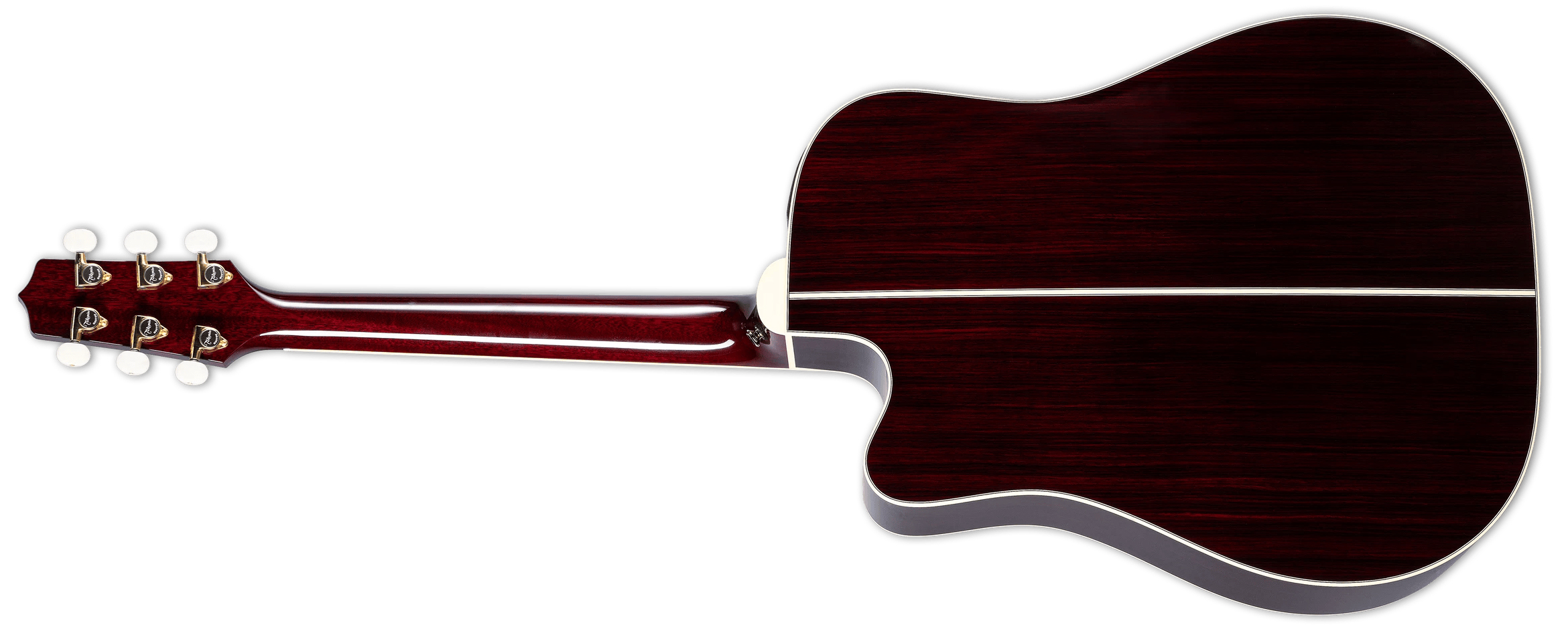 Takamine John Jorgenson Jj325src Jap Signature Epicea Ovangkol Rw - Gloss Red Stain - Folk guitar - Variation 1