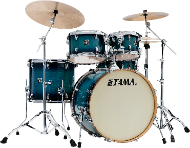 Tama Cl52krs-bab Superstar Classic Maple 22 - Blue Lacquer Burst - Standard drum kit - Main picture