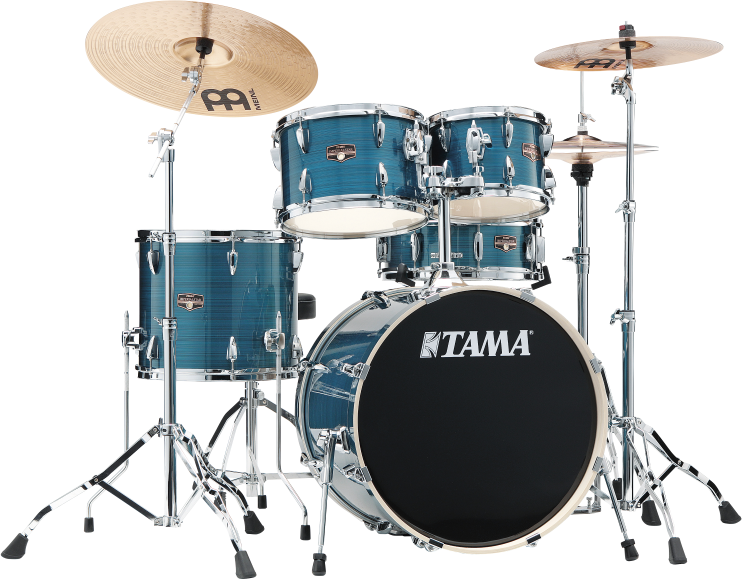 Tama Imperialstar 20'' - 5 FÛts - Hairline Blue - Fusion drum kit - Main picture