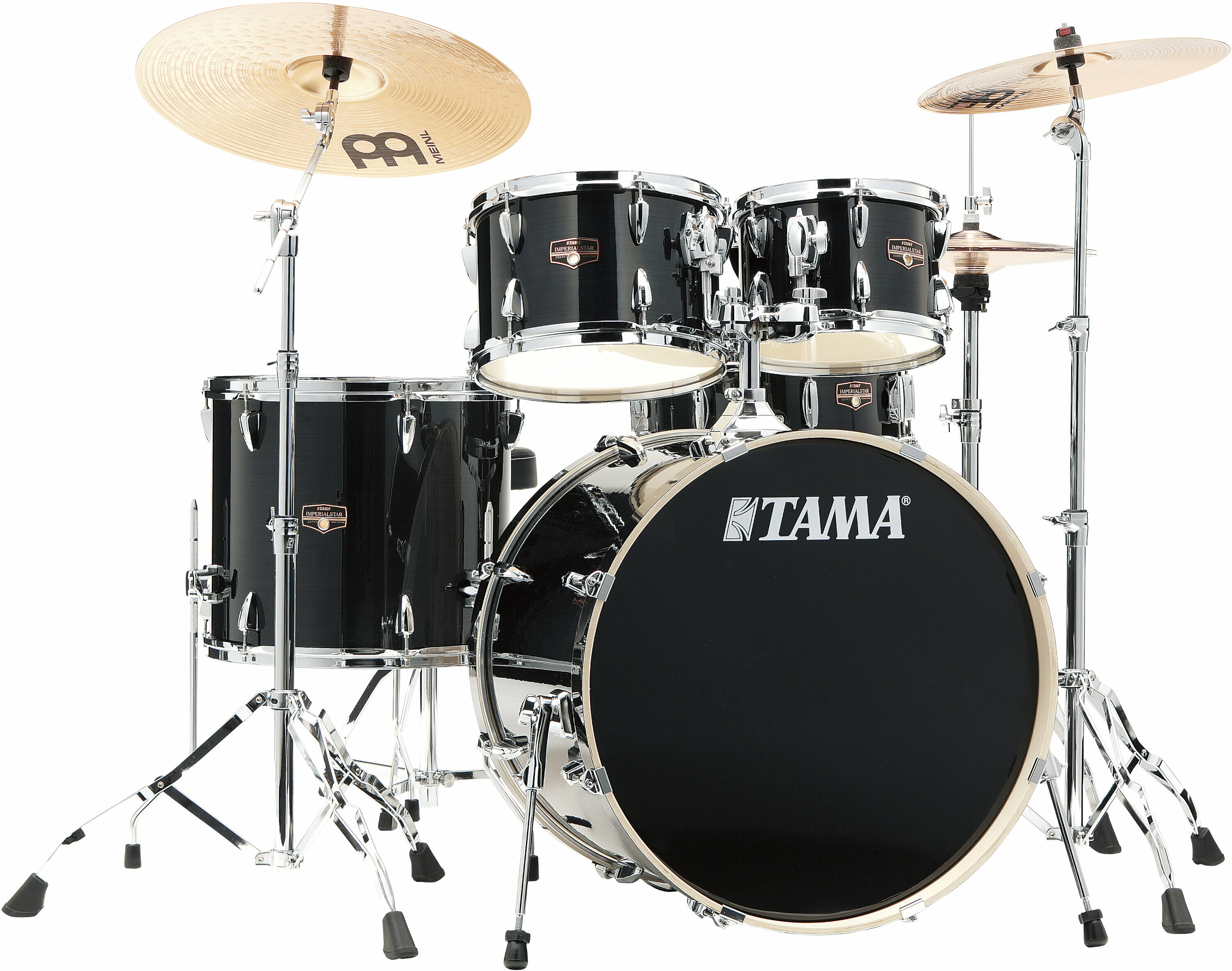 Tama Imperialstar Cl 5 Futs Shell Kit + Meinl Cymbal - Hairline Black - Standard drum kit - Main picture