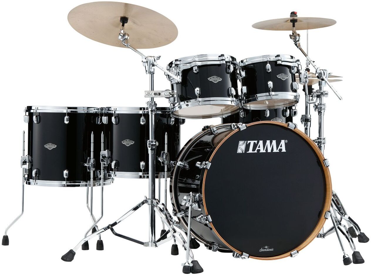 Tama Mbs52rzs-pbk Starclassic Performer 22 - Piano Black - Standard drum kit - Main picture