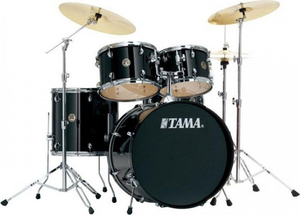 Tama Rm52nfh6bk  Rythm Mate Fusion 22 Noir  Sans Cymbales - 5 Futs - Noir - Fusion drum kit - Main picture