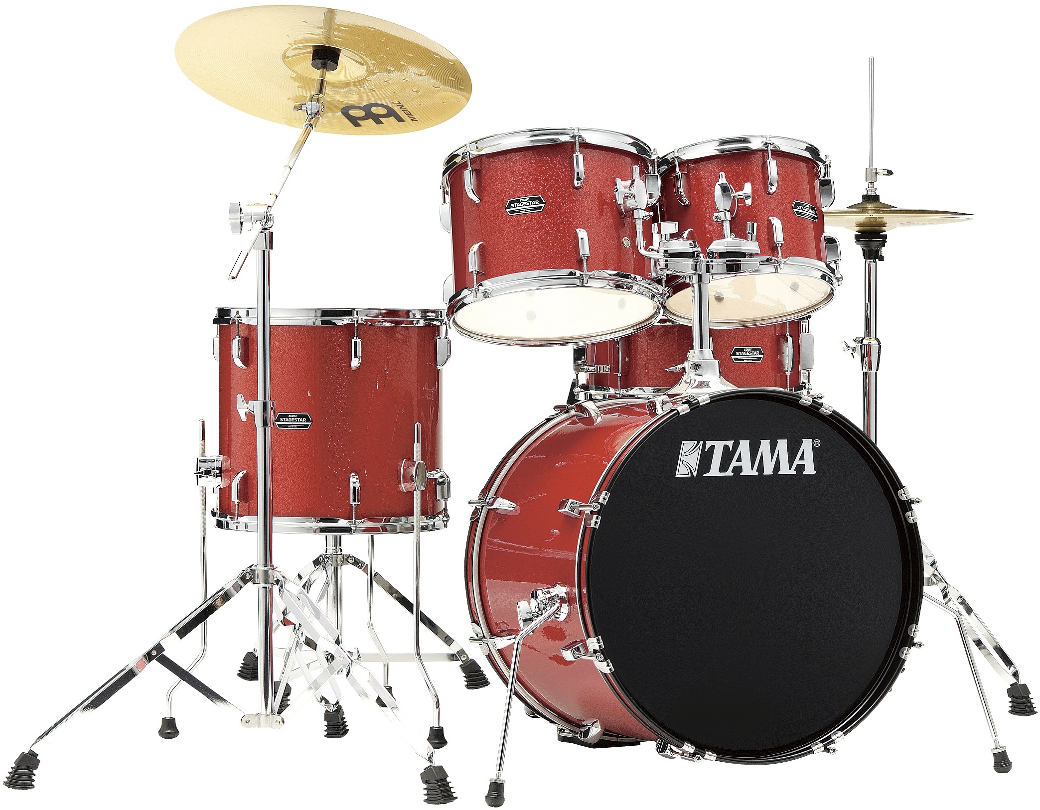 Tama Stagestar St50h5 20 Poplar Kit - Candy Red Sparkle - Strage drum-kit - Main picture