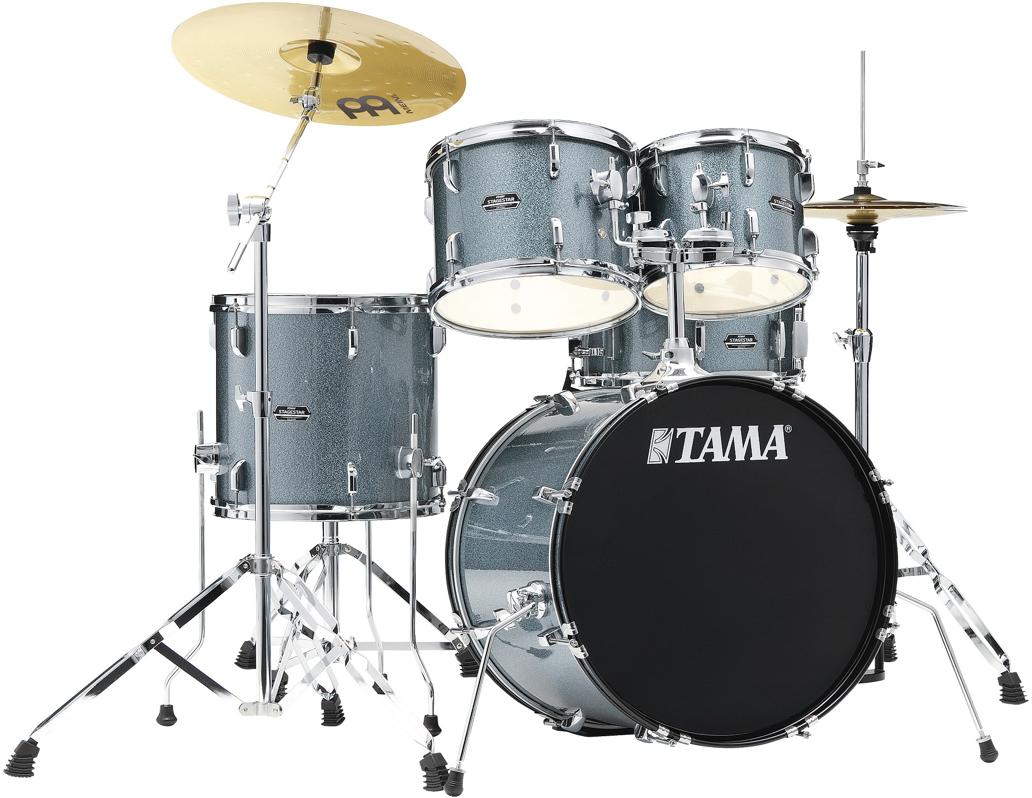 Tama Stagestar St50h5 20 Poplar Kit - Sea Blue Mist - Strage drum-kit - Main picture