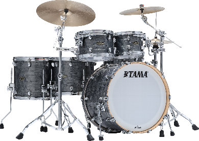 Tama Starclassic Kit 4 Futs Walnut Birch - Charcoal Onyx - Fusion drum kit - Main picture
