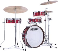 Standard drum kit Tama TAM CLUB-JAM PANCAKE 4PC SHELL KIT - Burnt red mist