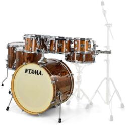 Studio drum kit Tama SUPERSTAR CLASSIC STUDIO 22 - 6 shells and more - Gloss java lacebark pine