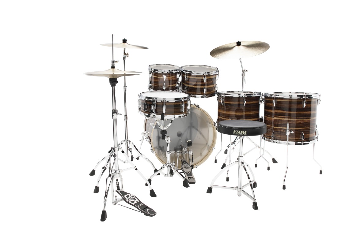 Tama Imperialstar 22'' - 6 FÛts Et + - Coffee Teak Wrap - Rock drum kit - Variation 1