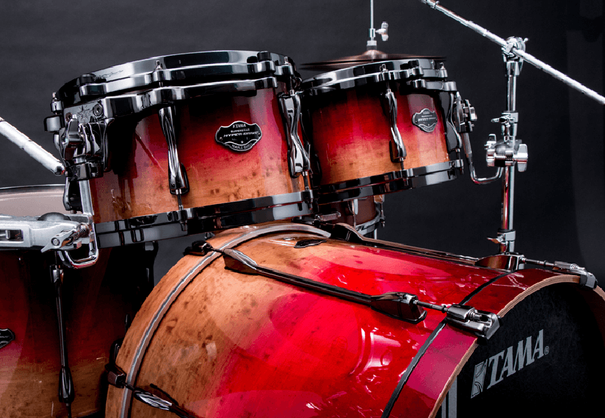 Tama Superstar Hyper-drive Limited Edition Ml52hlzbsg-fbf - Figured Ruby Fade - Standard drum kit - Variation 1