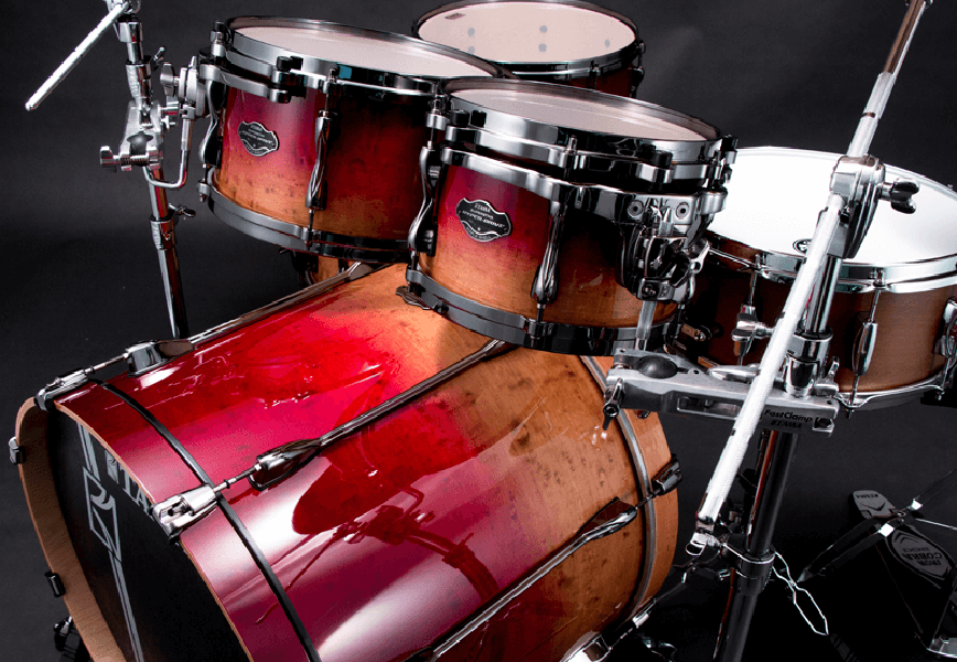 Tama Superstar Hyper-drive Limited Edition Ml52hlzbsg-fbf - Figured Ruby Fade - Standard drum kit - Variation 2