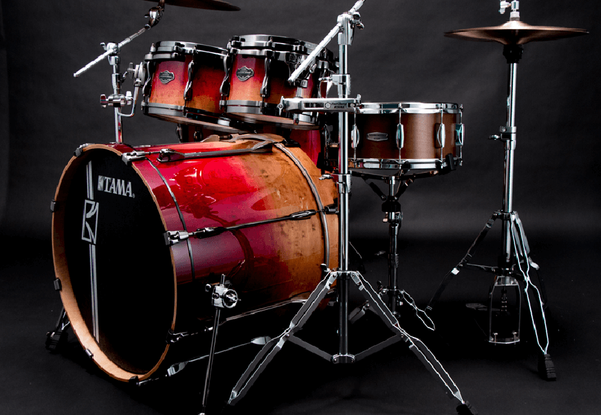 Tama Superstar Hyper-drive Limited Edition Ml52hlzbsg-fbf - Figured Ruby Fade - Standard drum kit - Variation 3