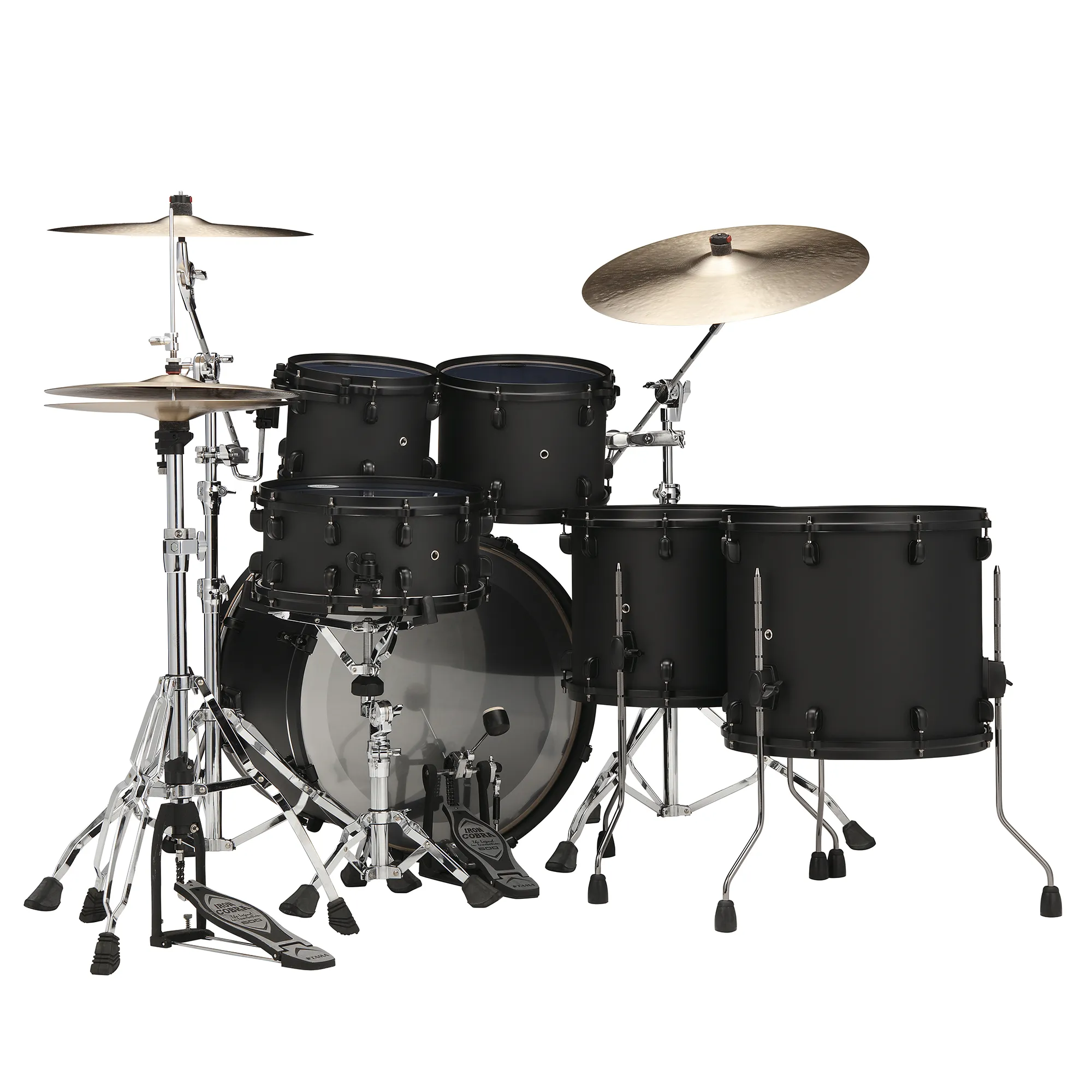 Tama Starclassic Performer Limited Ed. Blacked Out Black - 5 FÛts - Fat Black - Rock drum kit - Variation 1