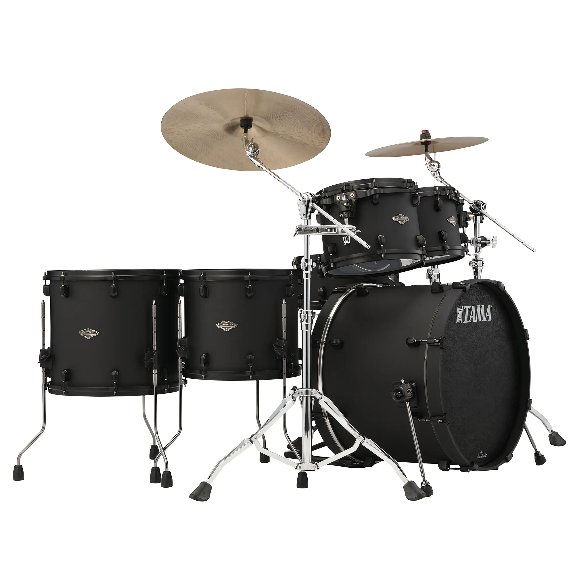 Tama Starclassic Performer Limited Ed. Blacked Out Black - 5 FÛts - Fat Black - Rock drum kit - Variation 2