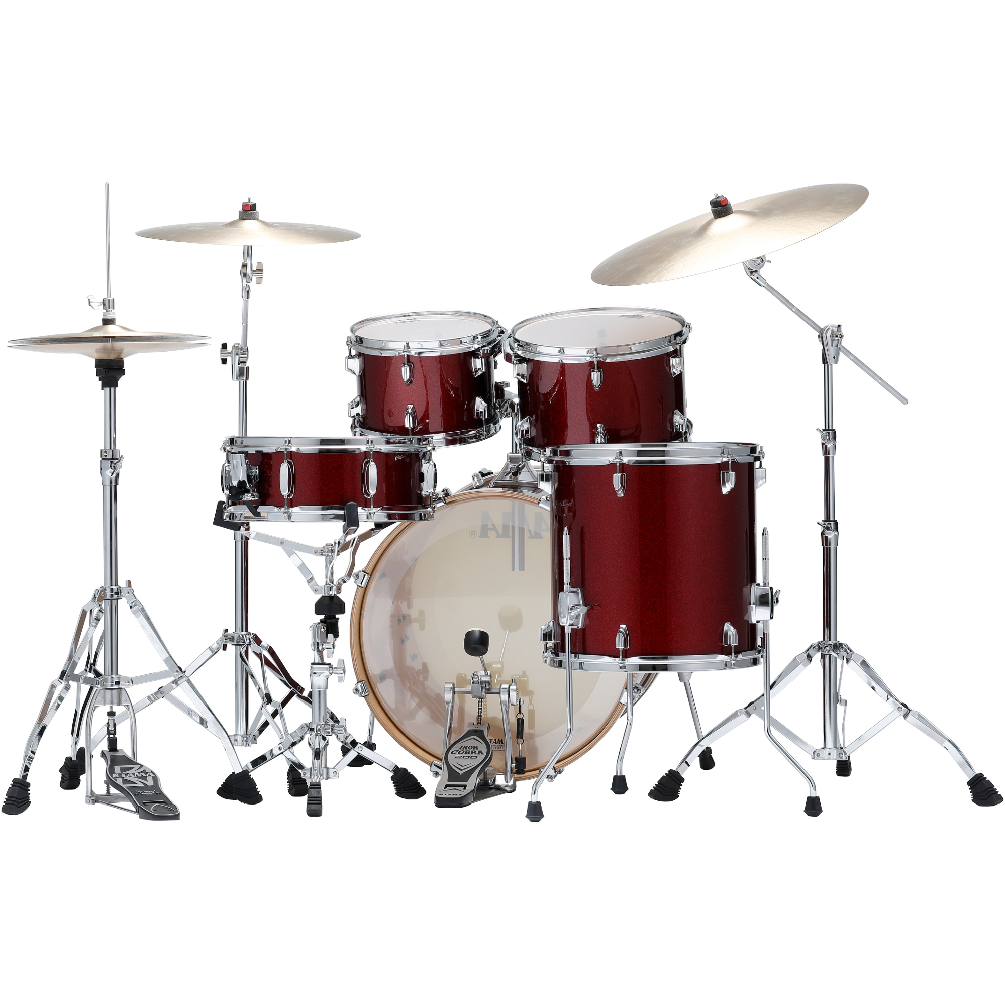 Tama Superstar Cl 5 Futs Shell Kit - 5 FÛts - Dark Red Sparkle - Standard drum kit - Variation 1
