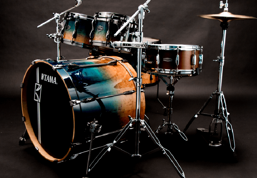 Tama Superstar Hyper-drive Limited Edition Ml52hlzbsg-fof - 5 FÛts - Figured Ocean Fade - Standard drum kit - Variation 1