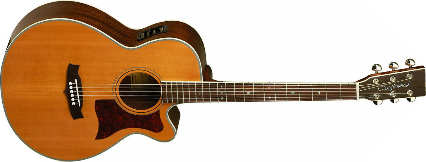 Tanglewood Tw45 Ns E Sundance Super Folk 000 Cw Cedre Acajou - Natural Satin - Electro acoustic guitar - Main picture