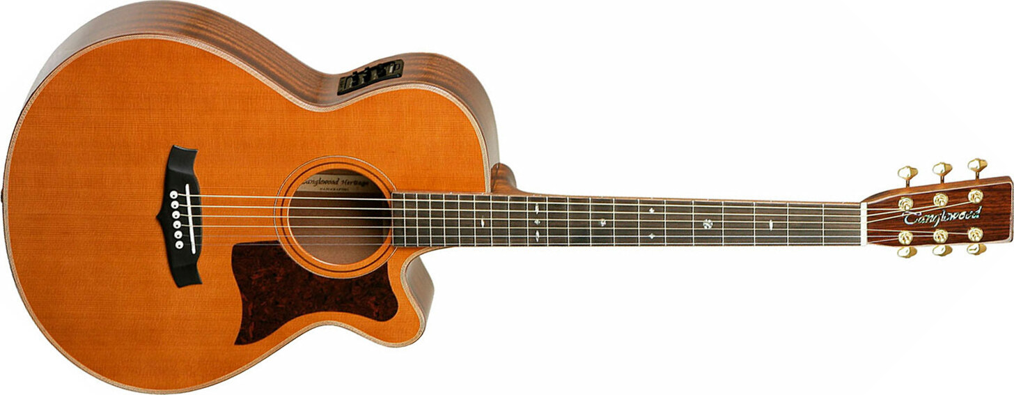 Tanglewood Tw45h E Heritage Super Folk 000 Cw Cedre Acajou - Acoustic guitar & electro - Main picture