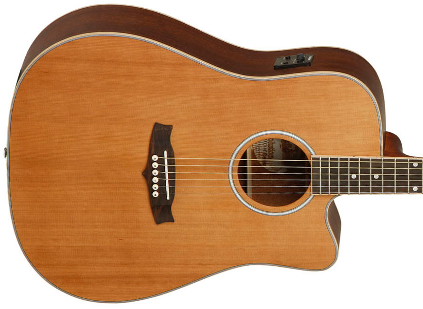 Tanglewood Tw28 Csn Ce Evolution V Dreadnought Cw Cedre Acajou - Natural Satin - Electro acoustic guitar - Variation 2