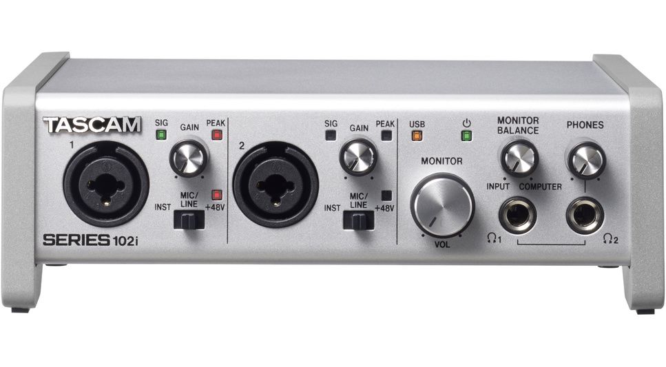 Interface Audio/MIDI Tascam SERIES 102i - 10 Entrées / 2 Sorties, 192 KHz/24 Bit, DSP Intégré, Compatible Mac/PC/iOS - 7