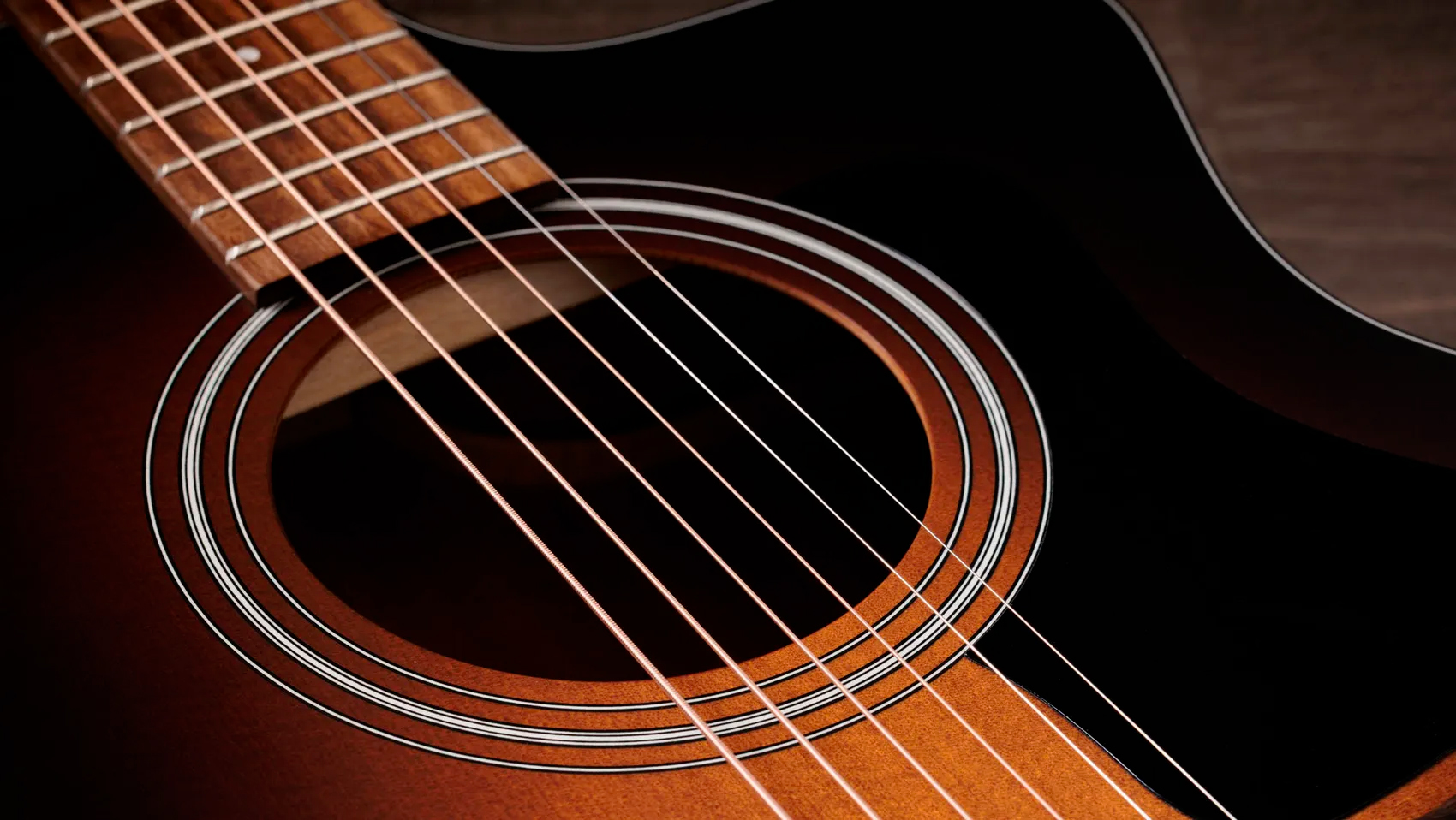 Taylor 114ce Special Edition Grand Auditorium Cw Epicea Sapele Euc Es2 - Dark Tobacco Edgeburst Top - Folk guitar - Variation 3