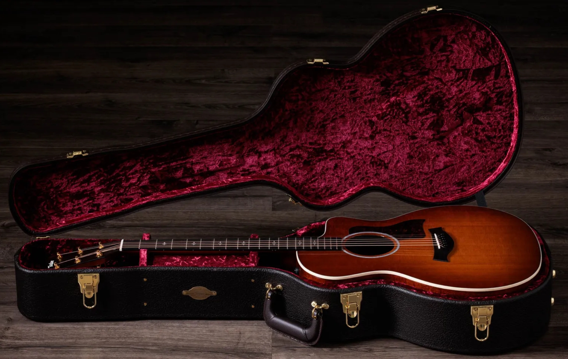 Taylor 214ce-k Dlx Special Edition Grand Auditorium Cw Epicea Palissandre Eb Es2 - Honeyburst - Folk guitar - Variation 7