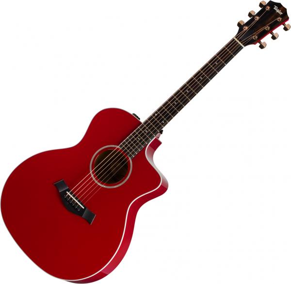 Electro acoustic guitar Taylor 214ce-RED DLX - Red
