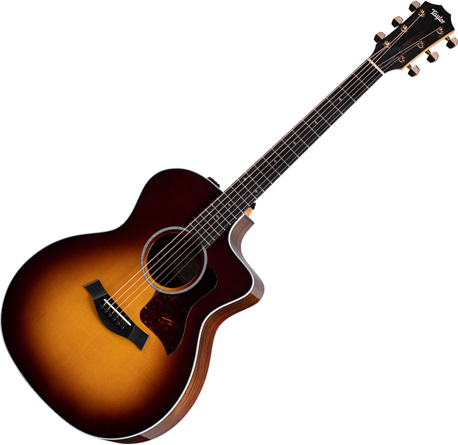 Taylor 214ce-sb Dlx Gold Hardware Grand Auditorium Cw Epicea Palissandre Eb Es2 - Tobacco Sunburst - Electro acoustic guitar - Variation 5