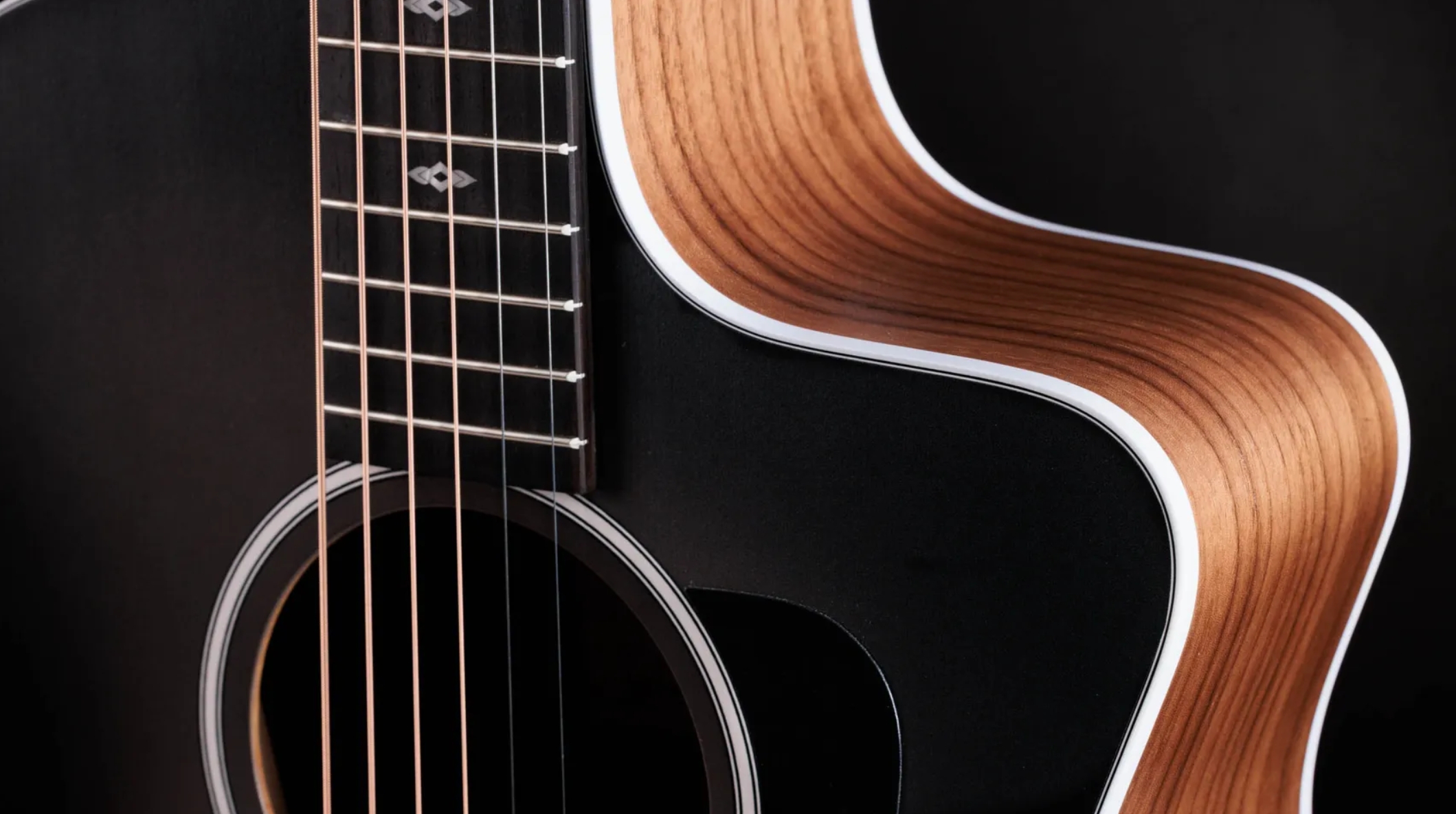 Taylor 214ce Sunset Blvd Mex Grand Auditorium Cw Epicea Noyer Eb Es2 - Eclipse Burst - Folk guitar - Variation 2