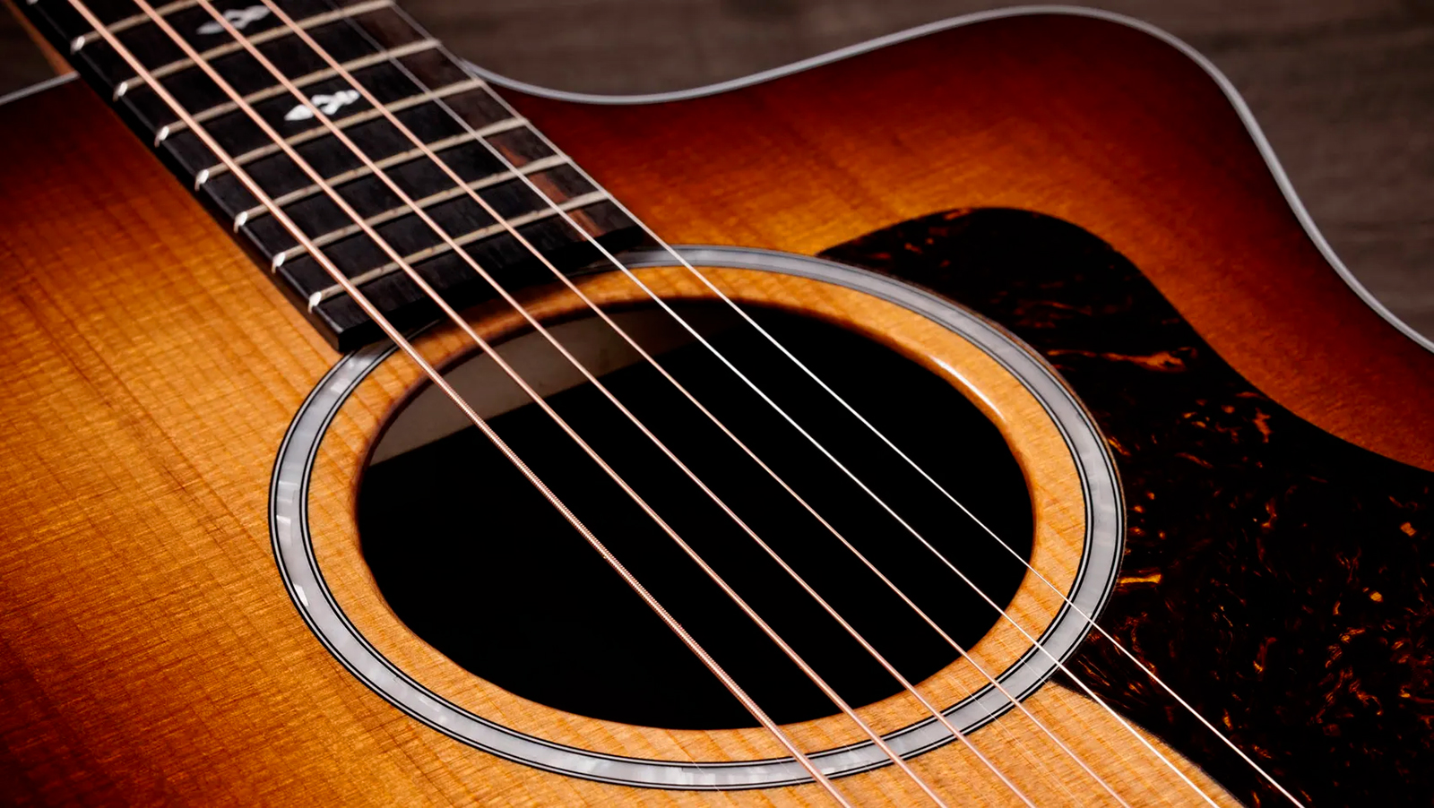 Taylor 214ce Sunset Blvd Mex Grand Auditorium Cw Epicea Noyer Eb Es2 - Shaded Edgeburst Top - Folk guitar - Variation 3