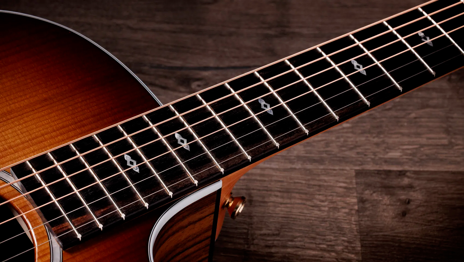 Taylor 214ce Sunset Blvd Mex Grand Auditorium Cw Epicea Noyer Eb Es2 - Shaded Edgeburst Top - Folk guitar - Variation 4