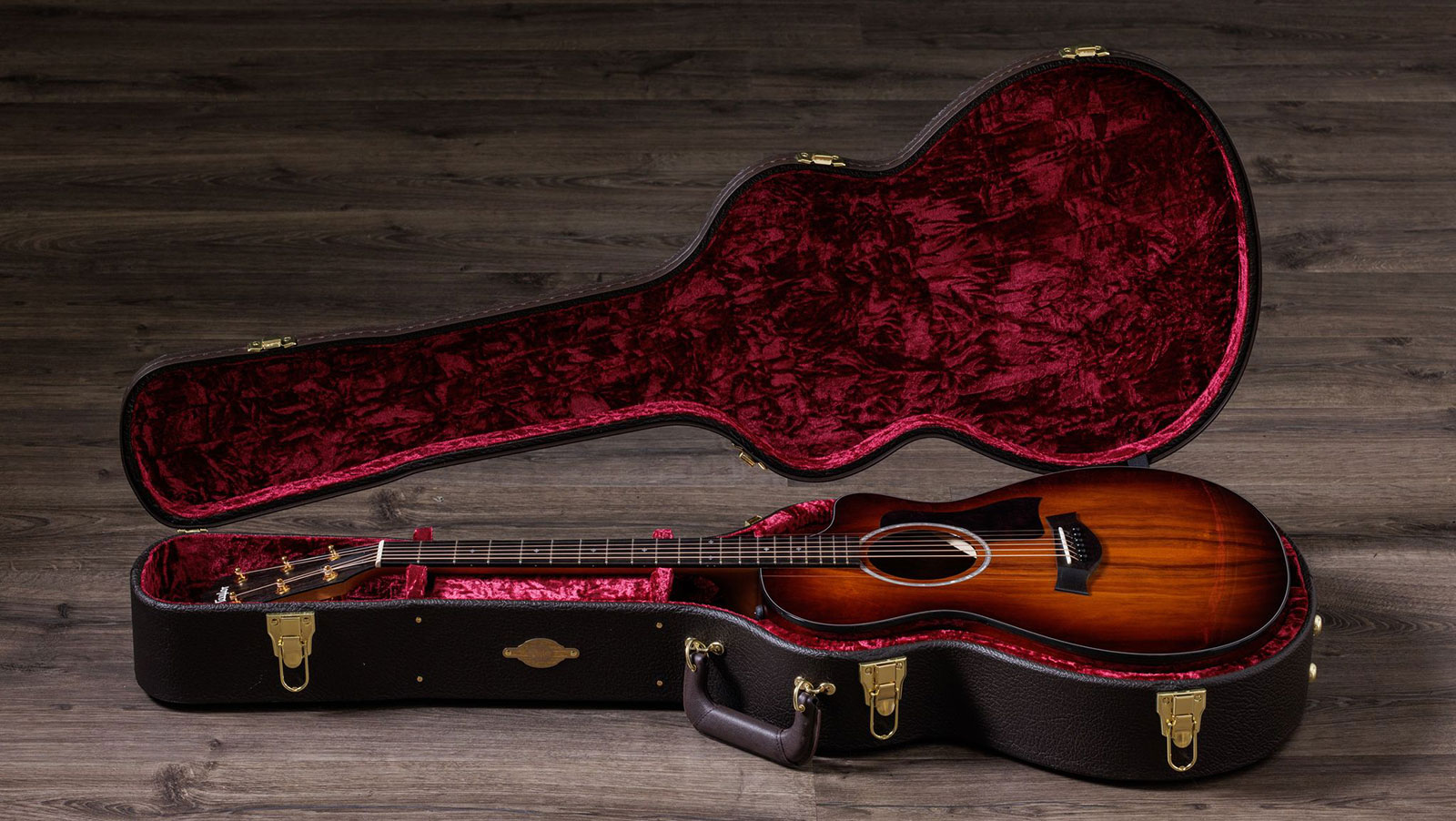 Taylor 222ce-k Dlx Grand Concert Cw Tout Koa Eb Es2 - Shaded Edgeburst - Electro acoustic guitar - Variation 5