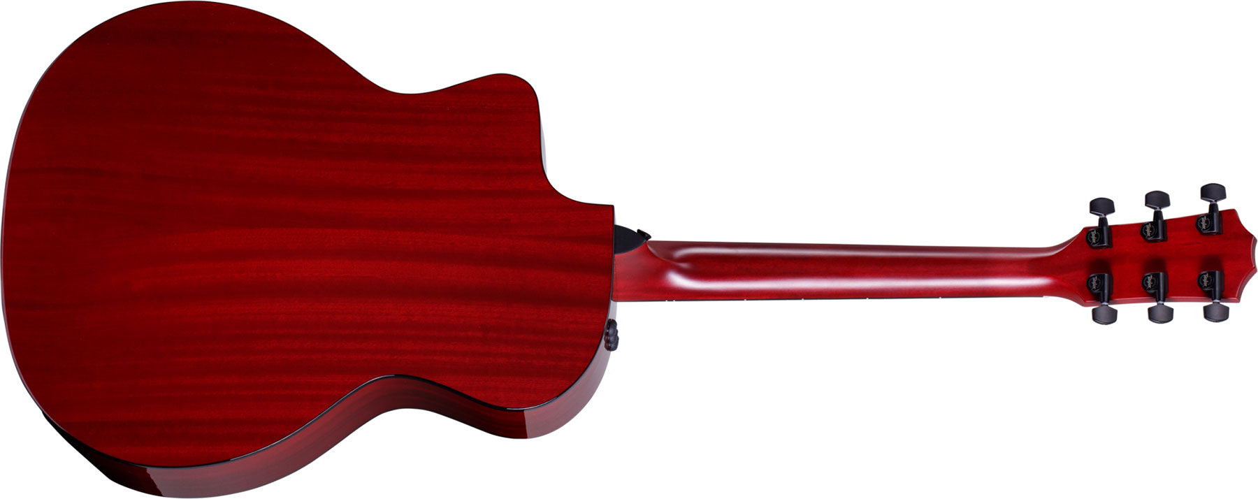 Taylor 224ce Dlx Ltd Grand Auditorium Cw Acajou Sapele Eb Es2 - Trans Red - Electro acoustic guitar - Variation 1