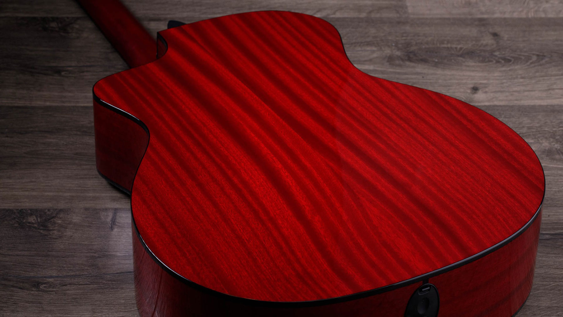 Taylor 224ce Dlx Ltd Grand Auditorium Cw Acajou Sapele Eb Es2 - Trans Red - Electro acoustic guitar - Variation 3