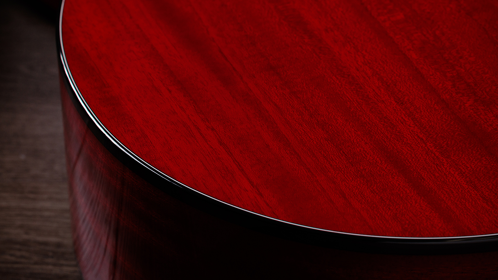 Taylor 224ce Plus Special Edition Grand Auditorium Cw Acajou Sapele Eb Es2 - Trans Red - Folk guitar - Variation 5