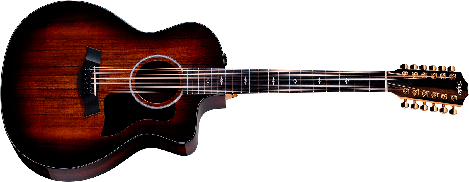 Taylor 264ce-k Dlx Grand Auditorium Cw 12c Tout Koa Eb Es2 - Shaded Edge Burst - Folk guitar - Variation 1