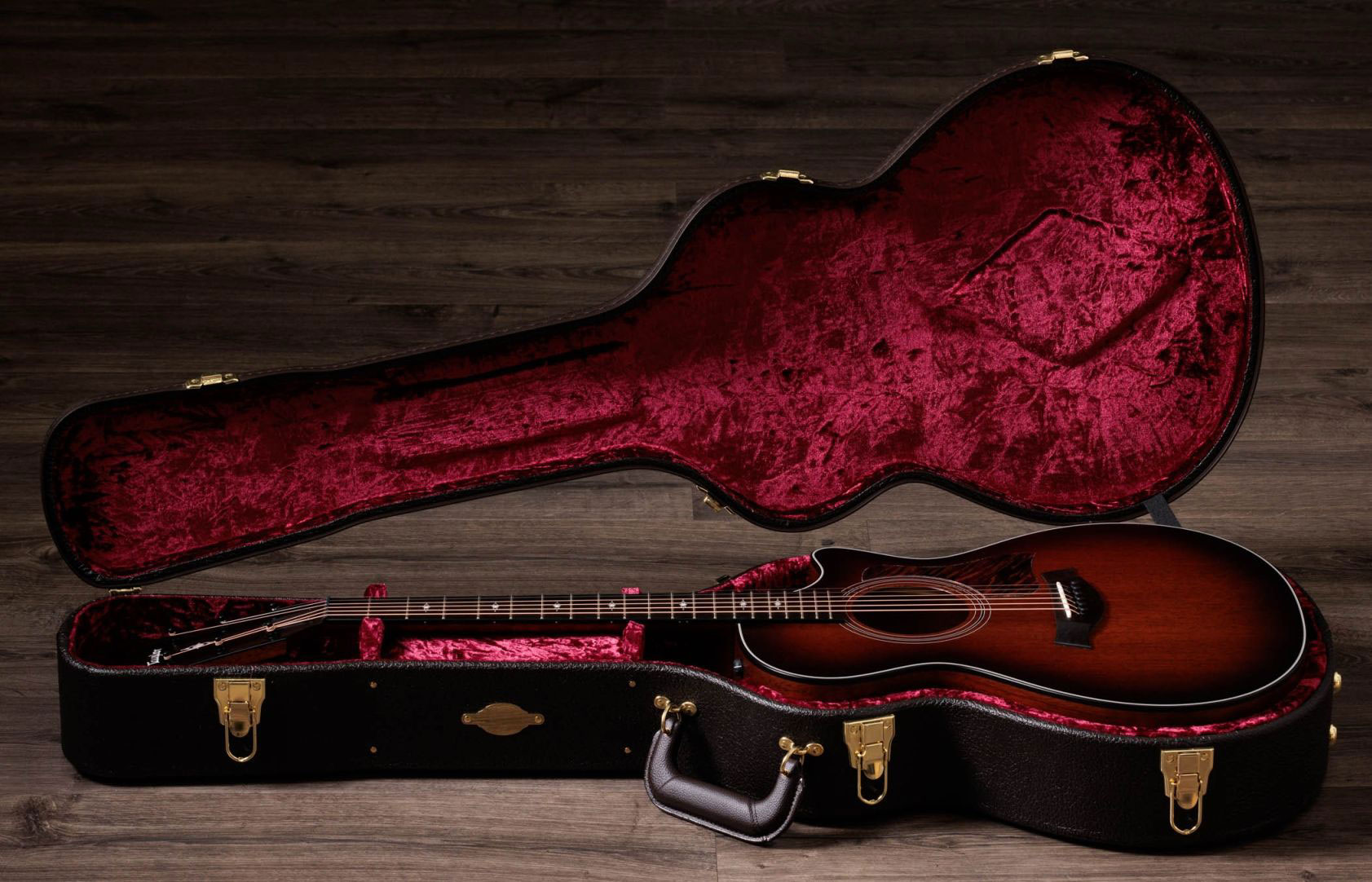 Taylor 322ce Grand Concert Cw Tout Acajou Eb Es2 - Edgeburst Satin - Folk guitar - Variation 5
