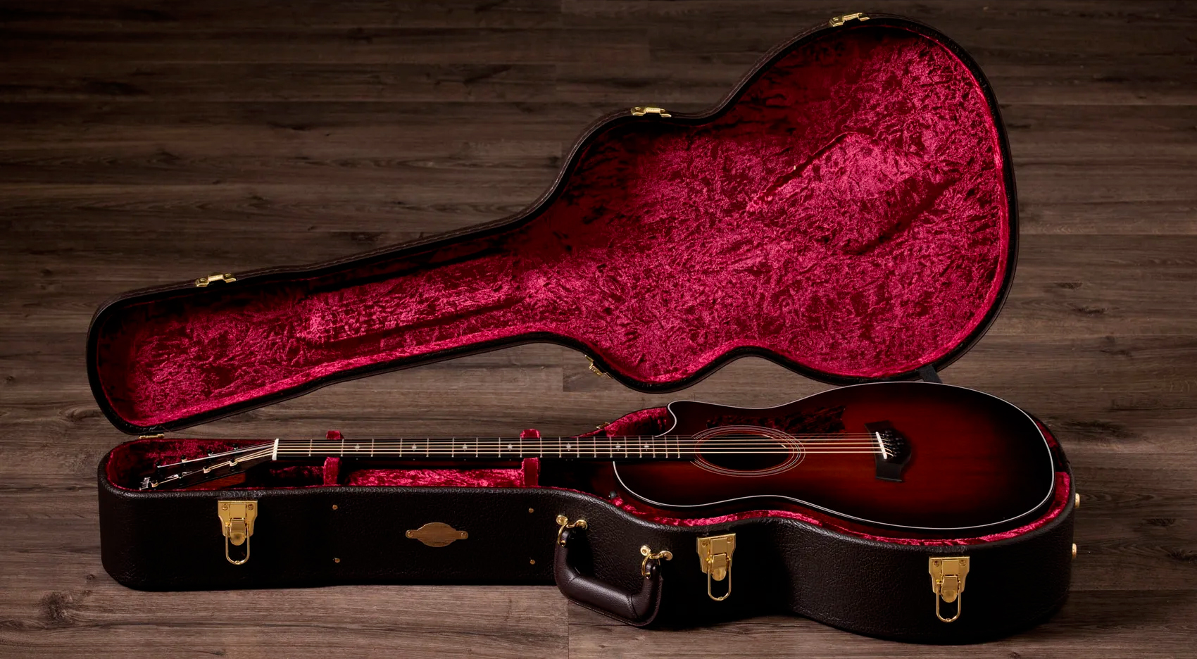 Taylor 324ce Baritone 8 Ltd Grand Auditorium Cw 8c Tout Acajou Eb Es2 - Shaded Edgeburst Top Satin - Folk guitar - Variation 7
