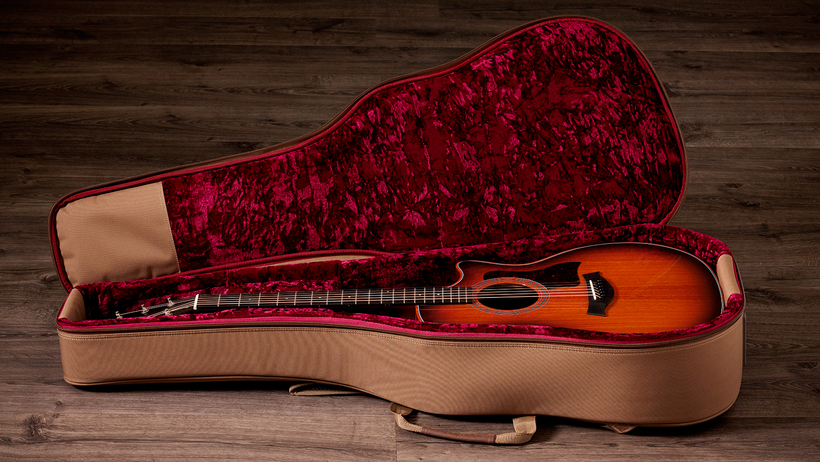 Taylor 324ce Studio Special Edition Next Gen. Grand Auditorium Cw Tout Acajou Eb Claria - Gloss Shaded Edgeburst Top - Folk guitar - Variation 7